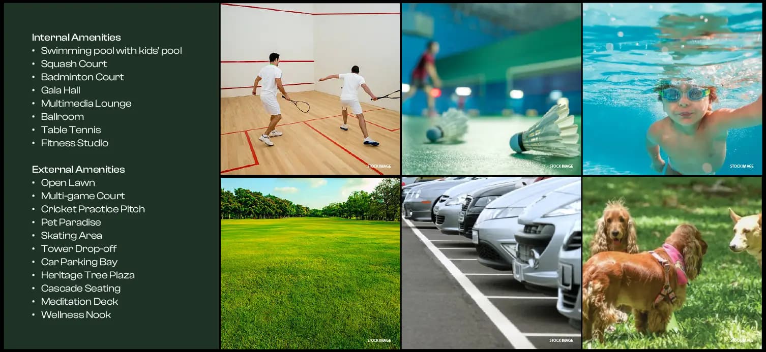 Brigade Insignia modern amenities like clubhouse, swimming pool and gym in Bangalore