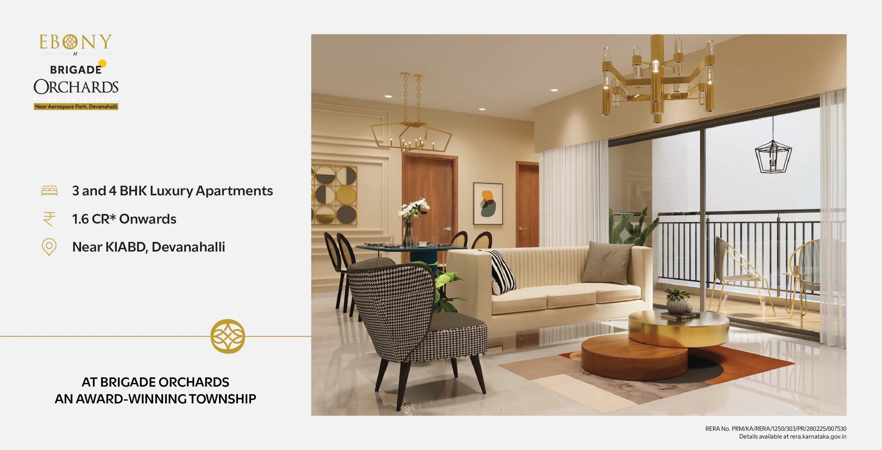 Brigade Ebony luxury apartments in Near KIABD, Devanahalli Bangalore with price and floor plan