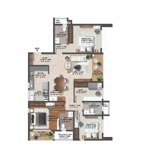 4bhk plan